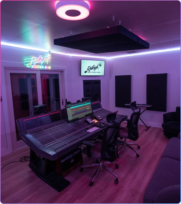 Raleigh Music Studios Miami recording studio.